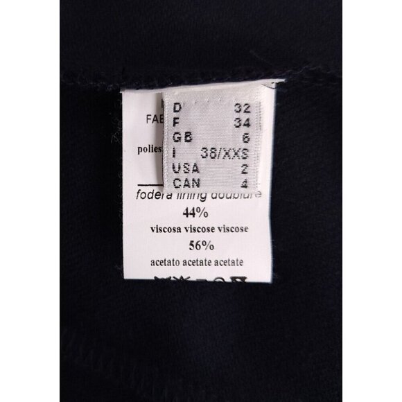 Ottod'ame Pleated Wool Blend Shorts Size 2 Blue NWT - Picture 10 of 12